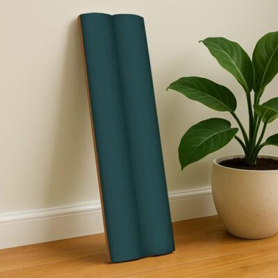 Subway Fluted Wall Tile TL 04961 C Piedra Tortora Green 12 x 3 inch Ceramic Matte Finish - 6.5 mm | Suitable for Highlighter Walls, Foyer, Bathroom, Kitchen Wall & Backsplashes