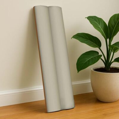 Subway Fluted Wall Tile TL 04961 E Piedra Seam Silver 12 x 3 inch Ceramic Matte Finish - 6.5 mm | Suitable for Highlighter Walls, Foyer, Bathroom, Kitchen Wall & Backsplashes