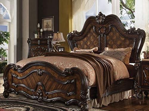 Versailles Queen Wooden Bed Cherry