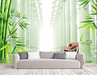 UK INTERIOR DESIGN 3D Wall Sticker Bamboo Forest Wallpaper for Home Decor Office Living Room Bedroom Hall Kids Room Play Room HD Quality 14x14 ft.