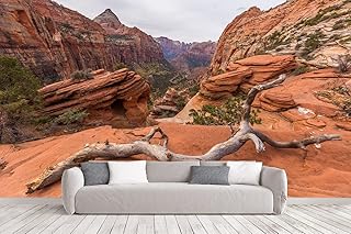 UK INTERIOR DESIGN 3D Wall Sticker Mountains Wallpaper for Home Decor Office Living Room Bedroom Hall Kids Room Play Room HD Quality 14x14 ft.