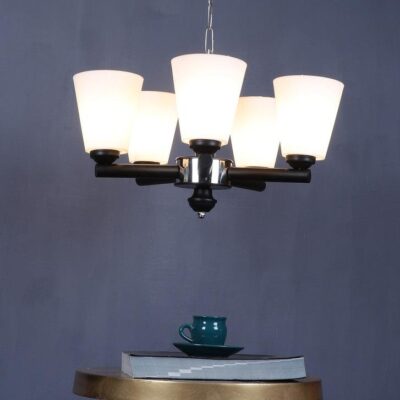 Black Iron Chandelier | E27 holder | without Bulb | Nevia