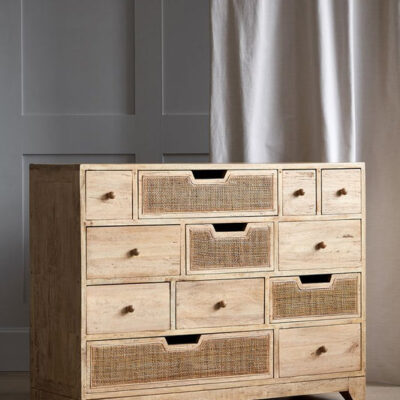Rattan Twelve Chest Of Drawers