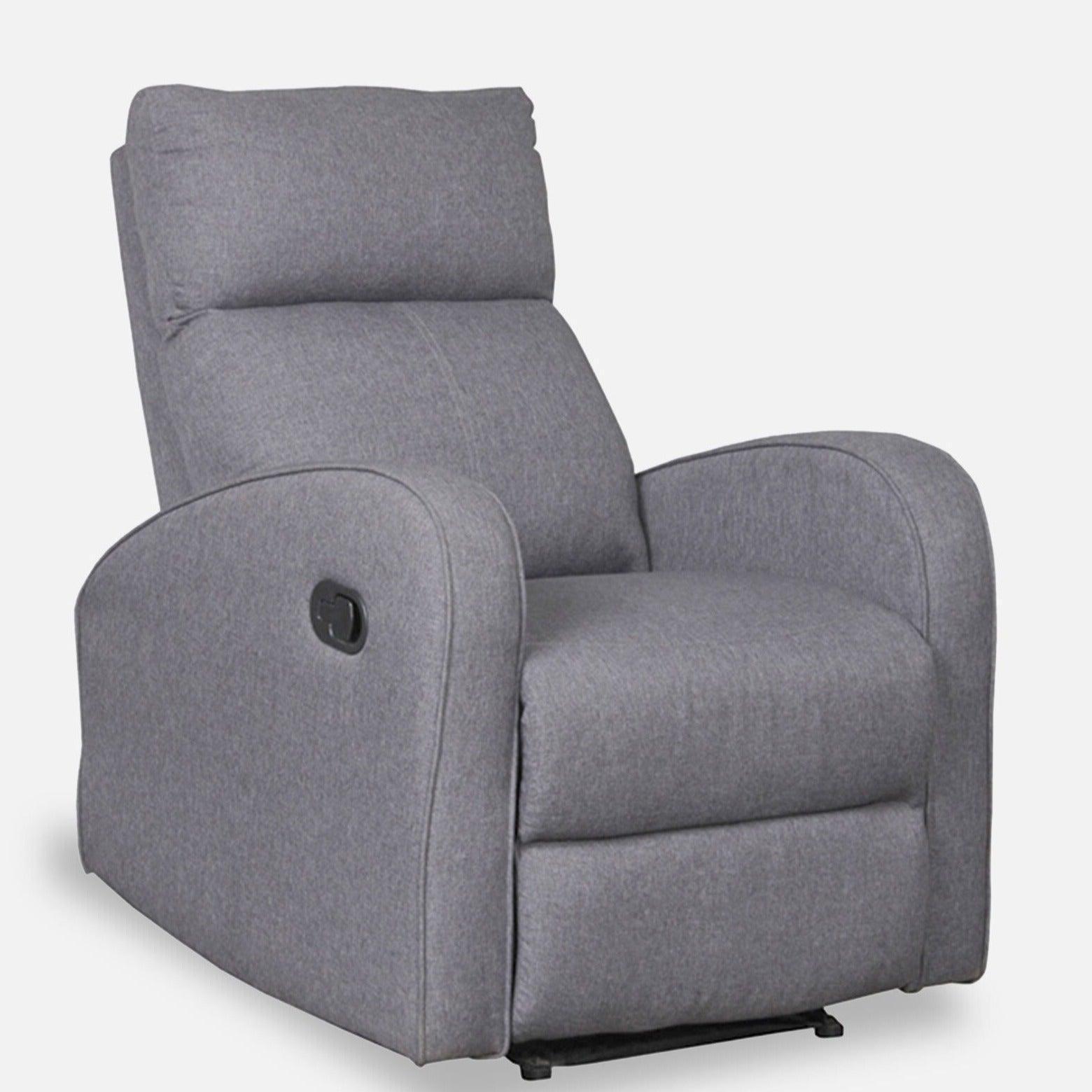 Potenza Stylish Lounge Arm Chair Grey Color | Comfortable Single Seater Sofa For Home