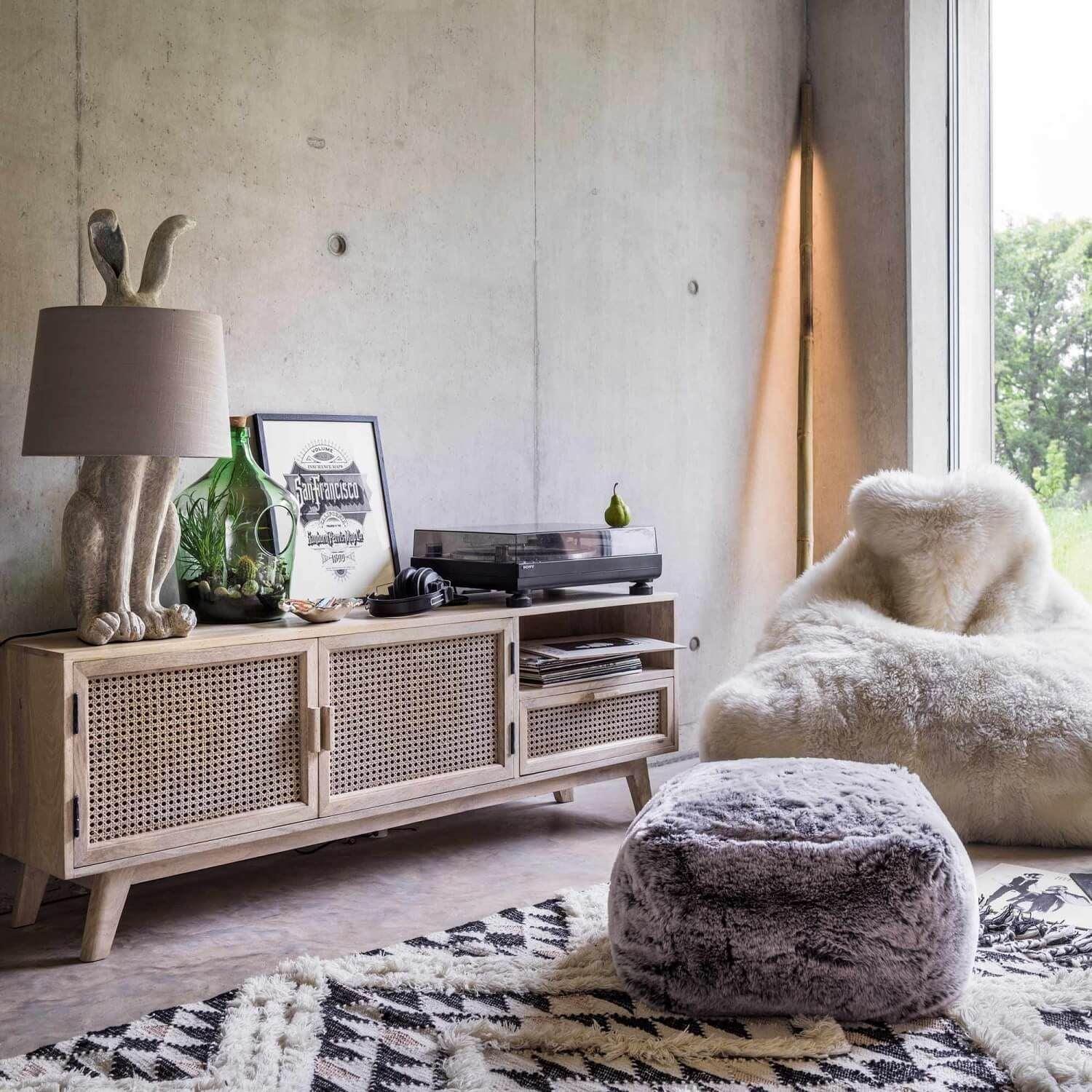 Atlanta Natural Wooden Tv Cabinet | Tv Storage Unit