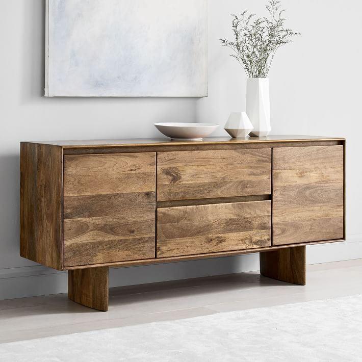 Natural Wood Sideboard TV Unit | TV Storage Unit For Living Room