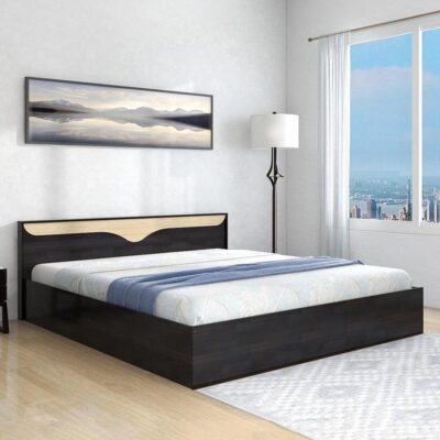 Medest King Size Bed in Wenge Finish with Storage