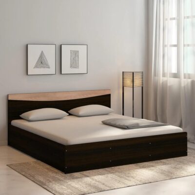 King Size Bed in Wenge Finish