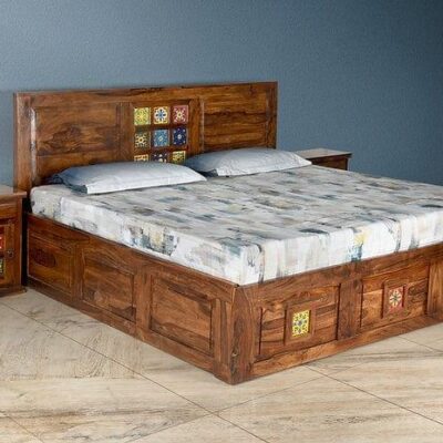 Sheesham Wood Kadambini King Bed