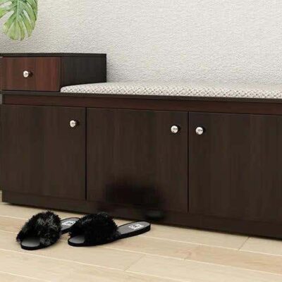 Royaloak Muar Malaysian Sitting Shoe Rack 3 Door