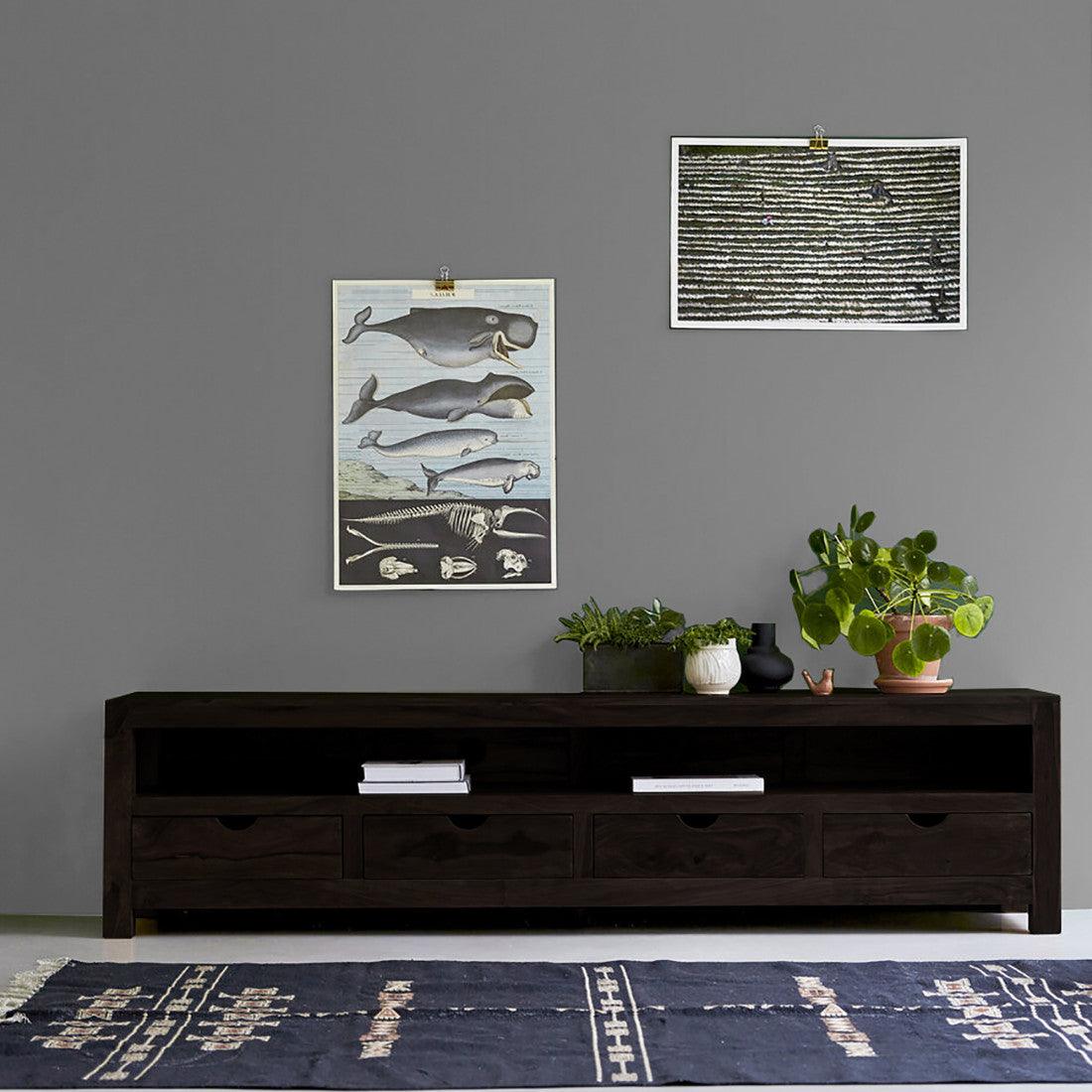 Long Storage Tv Unit | Sheehsam Wood